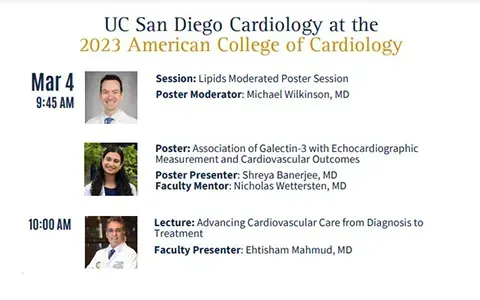 UC San Diego Cardiology at the 2023 American College of Cardiology