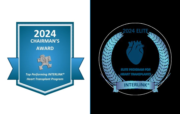 Top Performing INTERLINK Heart Transplant Program badge