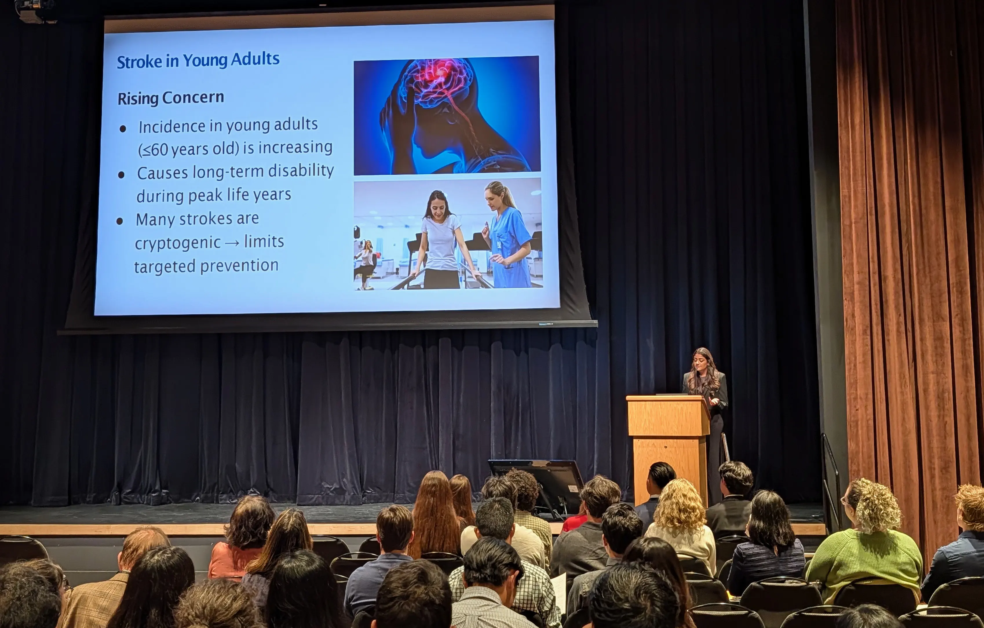 Sarina Chadha delivers a presentation